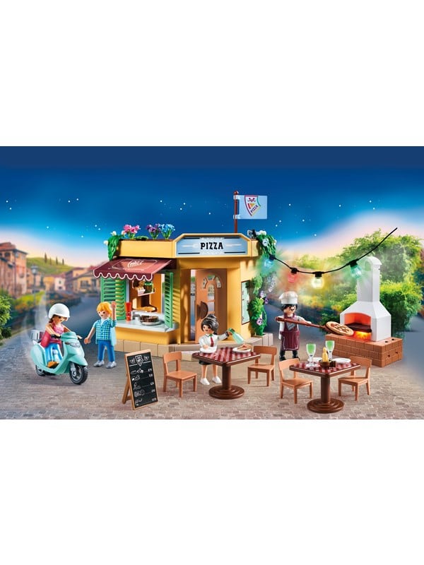 Playmobil City Life - Pizzeria med gårdhave