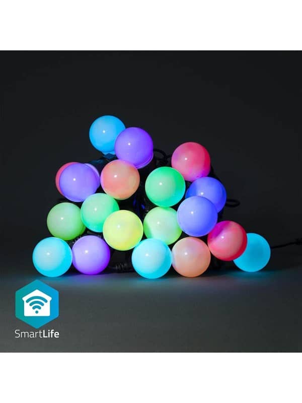 Nedis SmartLife Party Lyskæde - 10 meter med 20 lys - RGB