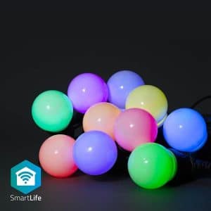 Nedis SmartLife Party Lyskæde - 9 meters med 10 lys - RGB